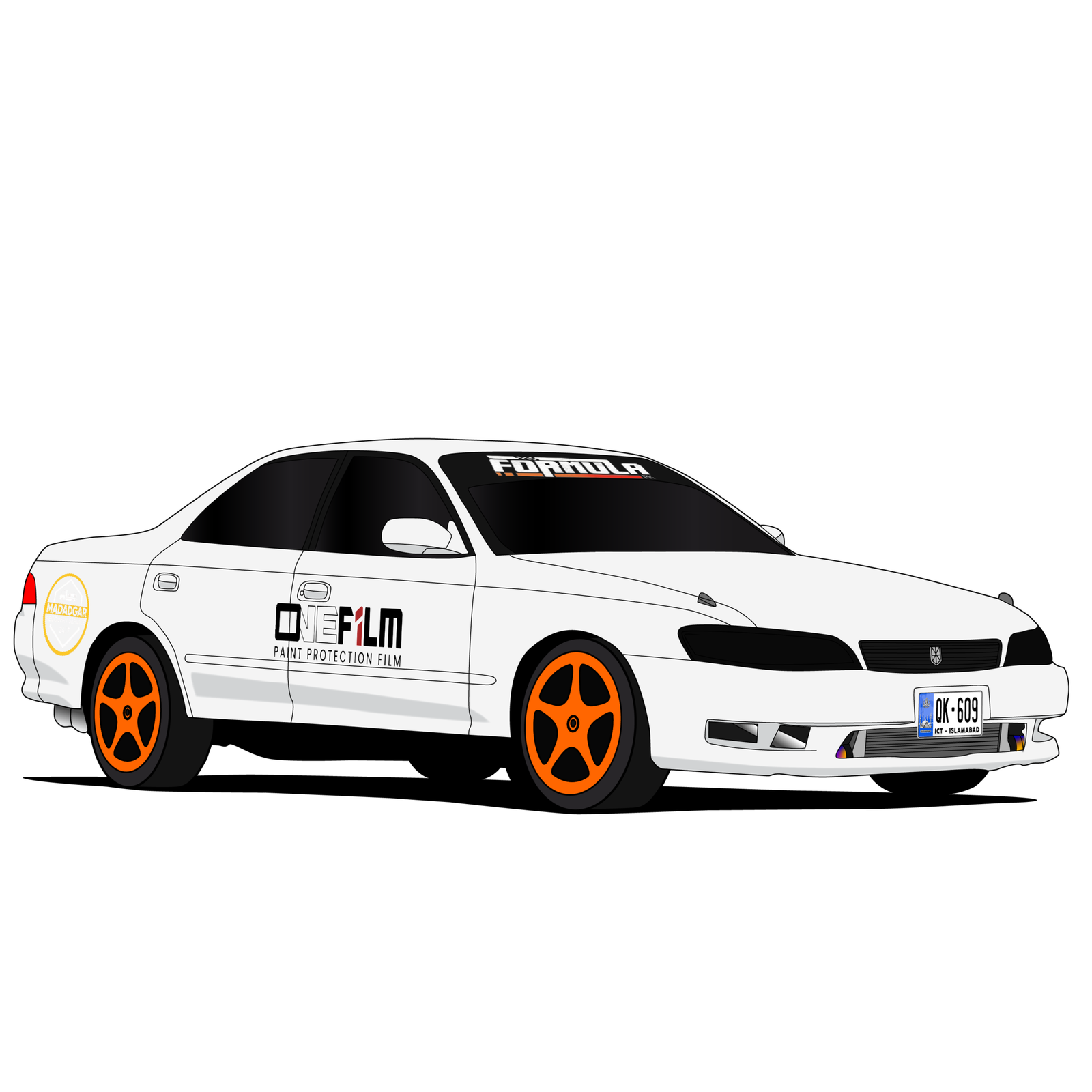 Sample car illustration by Zafir